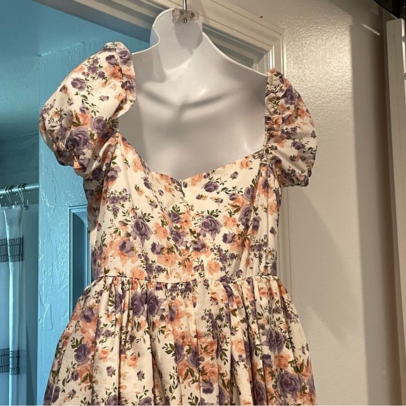 Cider Floral Lace‎ Patchwork Dress with Romper and Corset Top NEW - Picture 6 of 11